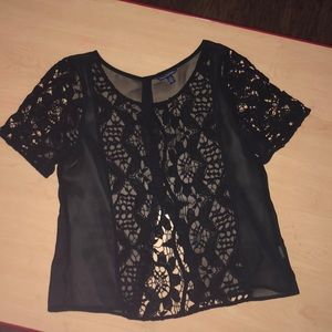 American Eagle Lace and Sheer Top